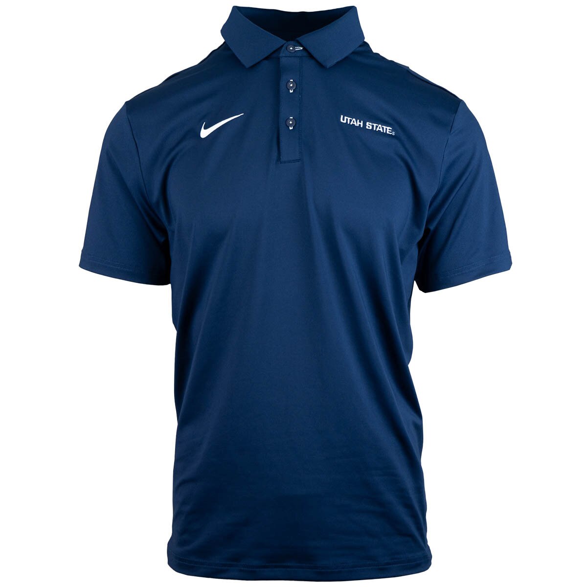 men's nike on field apparel utah state navy polo